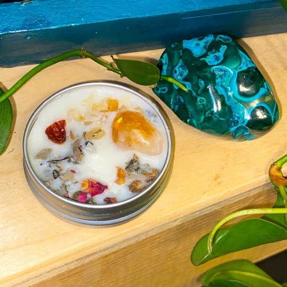 Accents | Custom Energizing And Uplifting Dressed Candle With Herbs And ...